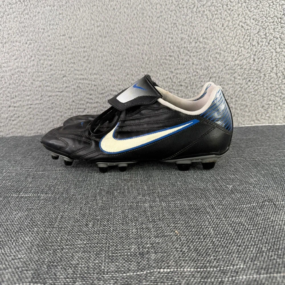 Nike Premier II Soccer Cleats Mens 11 Black Blue White Leather FG 359609-014